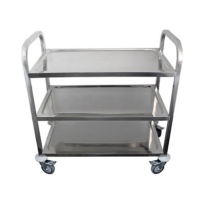Image showing  38 x 20 in. Stainless Steel Dining Cart