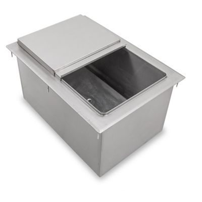 AmGood 18 in. x 12 in. Metal Drop-In Ice Bin