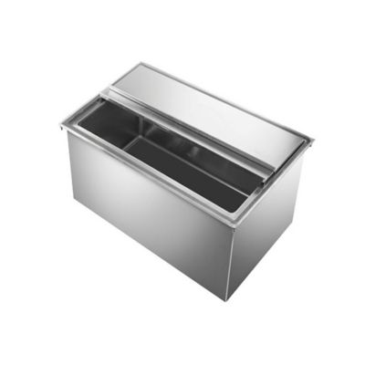 AmGood 18 in. x 24 in. Metal Drop-In Ice Bin