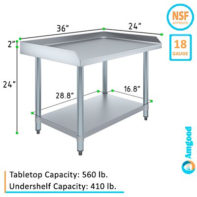 Image showing  Metal Equipment Stand 24 x 36in.