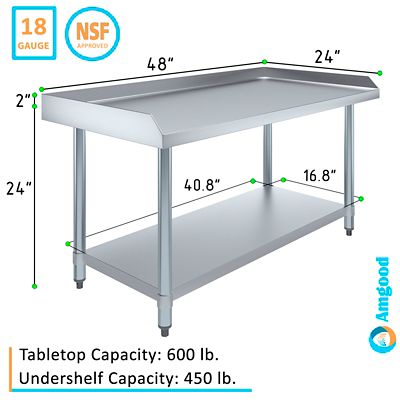 Image showing  Metal Equipment Stand 24 x 48in.