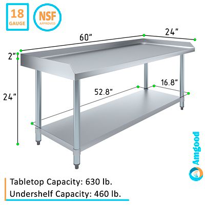 Image showing  Metal Equipment Stand 24 x 60in.