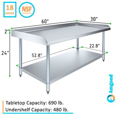 Image showing  Metal Equipment Stand, 30 x 60in.