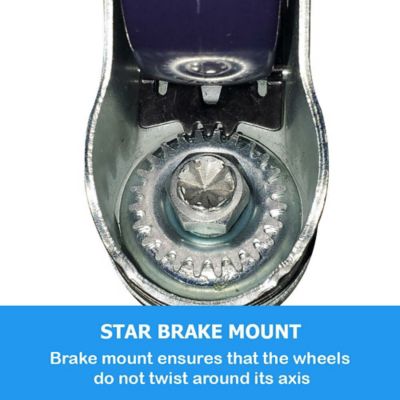 Image showing 5 th AmGood 4 in. Casters for Stainless Steel Table