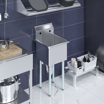 Image showing  18.5 x 18 Prep & Utility Sink, No Faucet