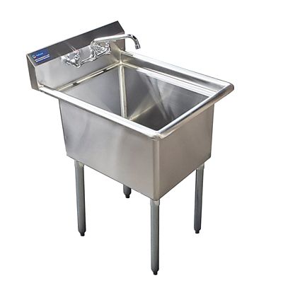 AmGood 30 x 24 Utility Sink with Faucet