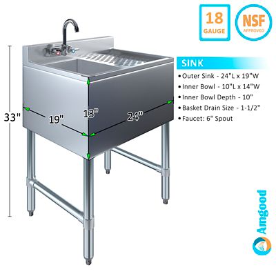 Image showing  20 x 23 Utility Sink with Faucet