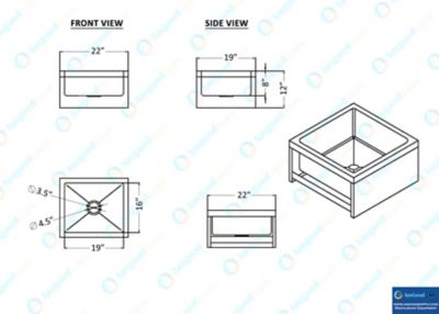 Image showing  19 x 22 x 12in. Floor Mop Sink