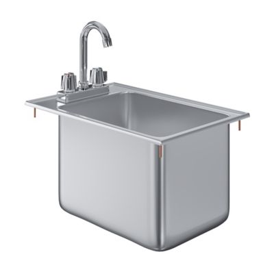 AmGood 13 in. Drop-In Sink with Faucet