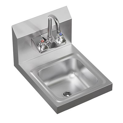 Image showing  12 in. x 16 in. Stainless Steel Hand Sink