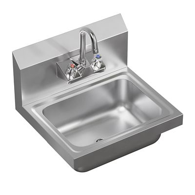 Image showing  17 in. x 15 in. Stainless Steel Hand Sink