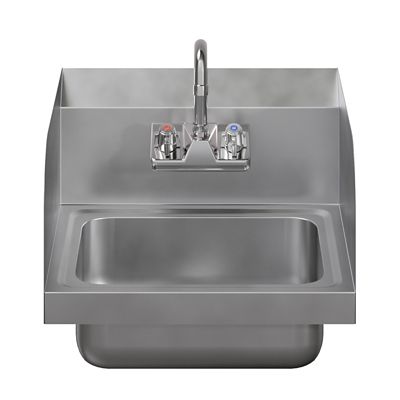 Image showing  17 in. x 15 in. Hand Sink with Side Splash