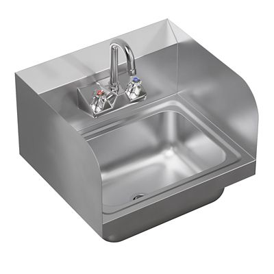 Image showing  17 in. x 15 in. Hand Sink with Side Splash