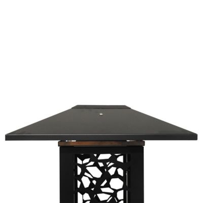 Image showing  Glass-Tube Wood Pellet Patio Heater, 85,000 BTU, Black