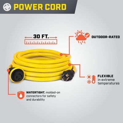 Image showing  30 Amp Indoor-Rated Manual Transfer Switch 25 ft. Generator Power Cord & Weather-Resistant Inlet Box