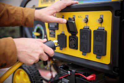 Image showing 9 th Champion Power Equipment 30 Amp Indoor-Rated Manual Transfer Switch 25 ft. Generator Power Cord & Weather-Resistant Inlet Box