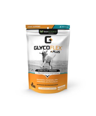 VetriScience GlycoFlex Plus Hip and Joint Dog Supplement Chews, 45 ct.
