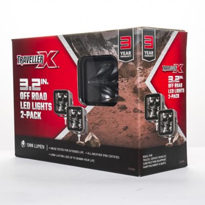 Image showing  1,300-Lumen Off Road LED Lights, 3.2 in., 2-Pack