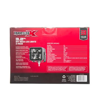 Image showing 5 th TravellerX 1,300 Lm Off Road LED Lights, 3.2 in., 2 pk.