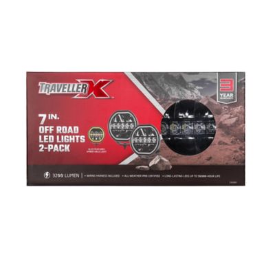 Image showing  3,200-Lumen Offroad LED Driving Lights, 7 in., 2-Pack