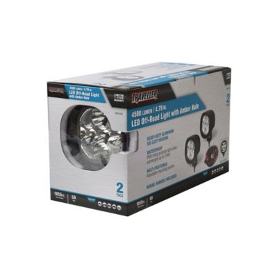 Image showing  4,500-Lumen LED Offroad Lights with Amber Halo, 4.7 in., 2-Pack
