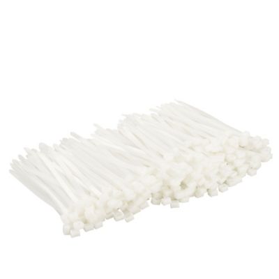Image showing  8 in. Heavy-Duty Cable Ties, Natural, 120 lb., 250-Pack