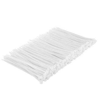 JobSmart 11 in. Heavy-Duty Cable Ties, Natural, 120 lb., 200-Pack