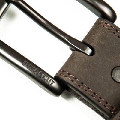 Image showing  Men's Leather Rugged Double Needle Belt
