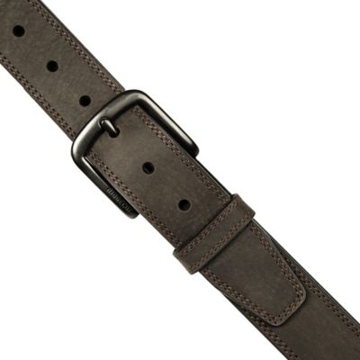 Image showing  Men's Leather Rugged Double Needle Belt