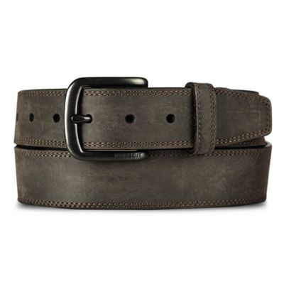 Ridgecut Men's Leather Rugged Double Needle Belt