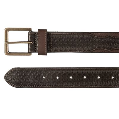 Image showing  Men's Leather Western Tab Belt, 1-1/2 in.