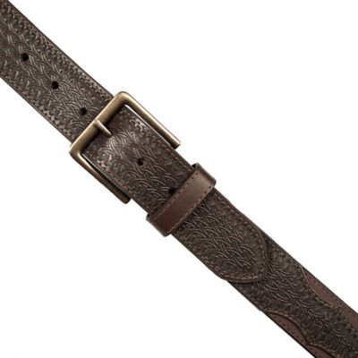 Image showing  Men's Leather Western Tab Belt, 1-1/2 in.