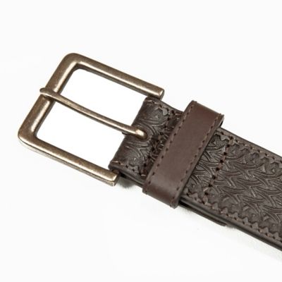 Image showing  Men's Leather Western Tab Belt, 1-1/2 in.