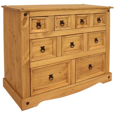 Sunnydaze Decor Indoor 9-Drawer Chest - Solid Pine Construction