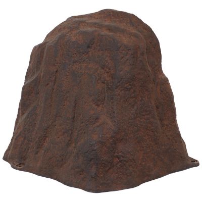 Image showing 6 th Sunnydaze Decor 21.5 in. Outdoor Lightweight Polyresin Landscape Rock Septic Cover with Stakes, Brown
