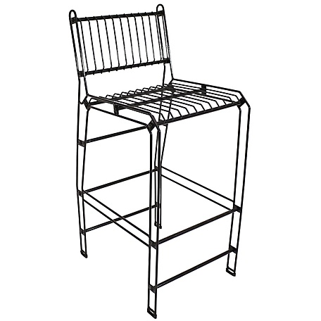 Sunnydaze Decor Indoor/Outdoor Furniture Steel Wire Bar-Height Dining Chair