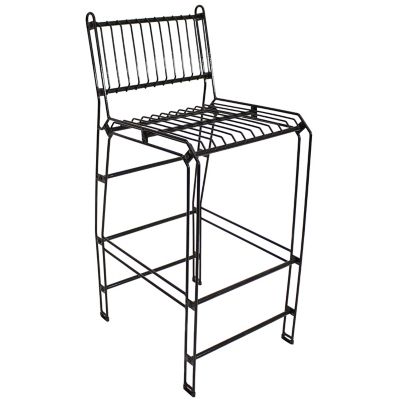 Image showing 7 th Sunnydaze Decor Indoor/Outdoor Furniture Steel Wire Bar-Height Dining Chair