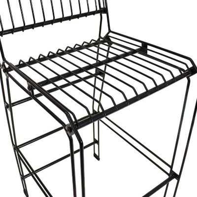 Image showing 8 th Sunnydaze Decor Indoor/Outdoor Furniture Steel Wire Bar-Height Dining Chair