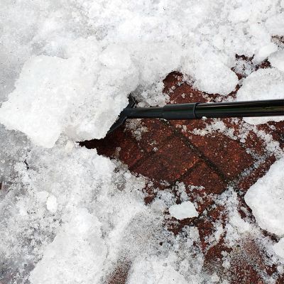 Image showing  47 in. Outdoor Steel Shock-Absorbing Ice Chopper and Scraper with Extra Thick Blade and Foam Grip