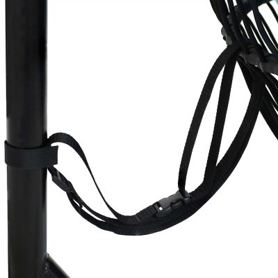 Image showing  Julia Resin Wicker Patio Hanging Basket Egg Chair Swing with Cushions and Stand, 330 lb. Capacity, Gray