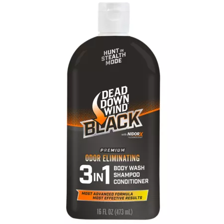 Dead Wind 16 oz Black 3-in-1 Body Wash Shampoo and Conditioner Scent Control & Elimination