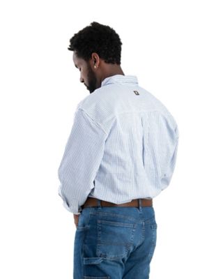 Image showing  Men's Flame-Resistant Button-Down Plaid Long-Sleeve Work Shirt