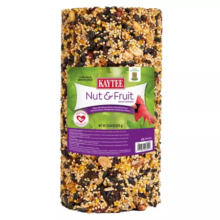 Kaytee Nut and Fruit Seed Cylinder 4/tbsp Bird Seed Containers & Scoops