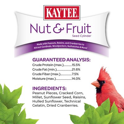 Image showing 6 th Kaytee Nut & Fruit Seed Cylinder