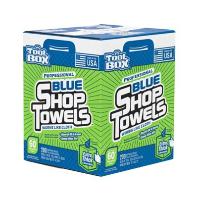 Image showing  Blue Shop Towels, 200 ct. Box