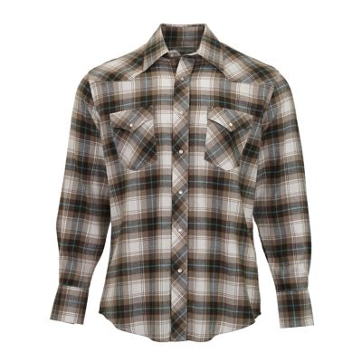 Wrangler Men's Wrancher Flannel Long-Sleeve Shirt