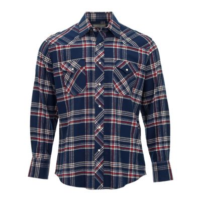 Wrangler Men's Wrancher Flannel Long-Sleeve Shirt