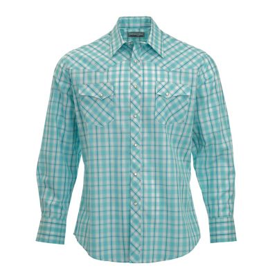 Wrangler Men's Wrancher Plaid Long Sleeve Shirt