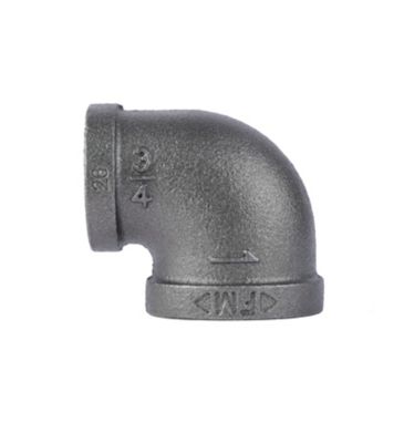 STZ Industries 1 in. x 3/4 in. Black Reducing Elbow