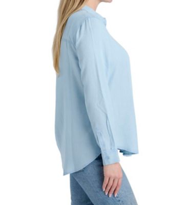 Image showing  Women's Button-Front 1-Pocket Lyocell Long-Sleeve Shirt